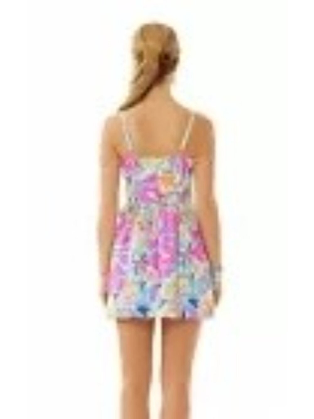 Lilly Pulitzer Women Christine Besame Mucho Poplin Fit & Flare Dress Sz 00 2442 - Picture 5 of 15